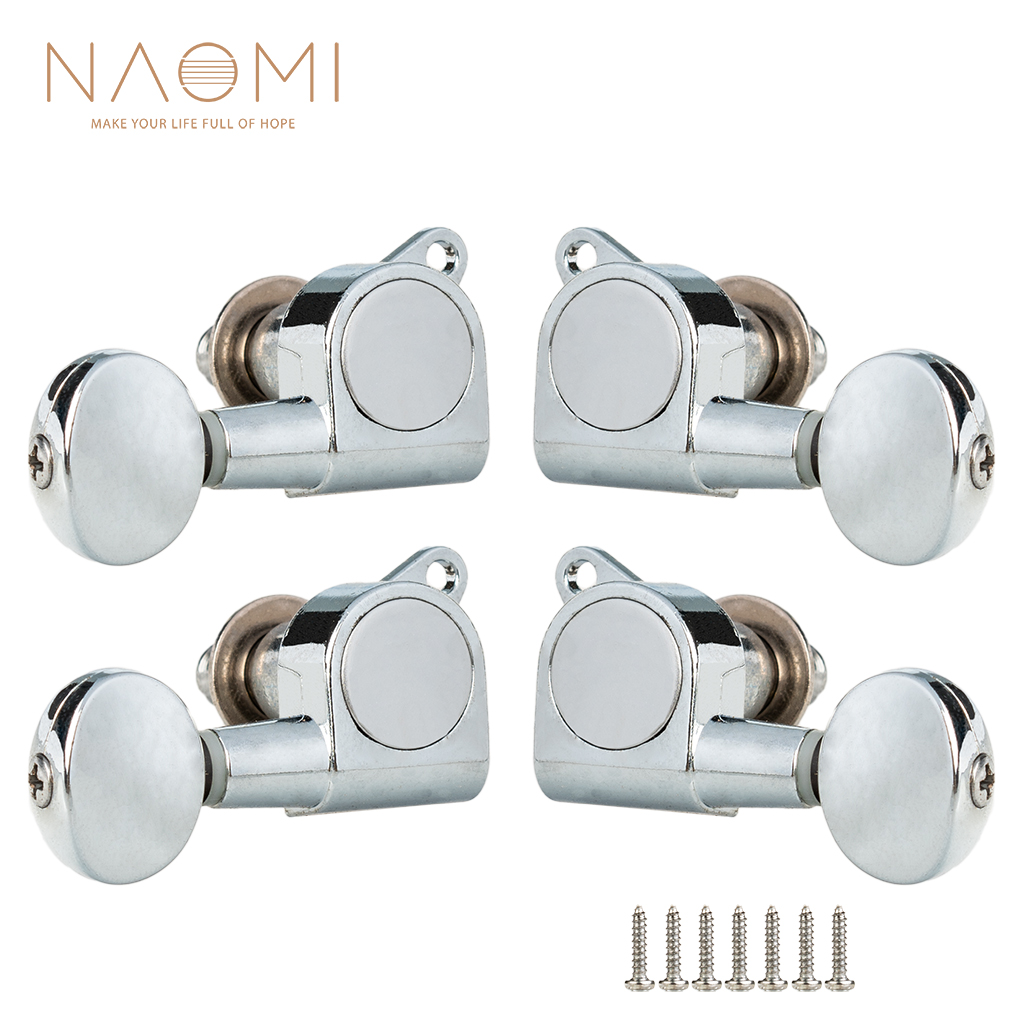 NAOMI 2R2L Universal Ukulele Tuning Pegs 4 String Guitar Tuning Pegs Machine Heads Tuners Ukulele Parts & Accessories New