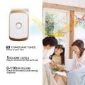 WEMEDA Home Welcome Wireless Doorbell 300M Remote Waterproof 1 2 Button 1 2 3 Receiver 60 Chimes 5 Volume 0-110DB US EU UK Plug