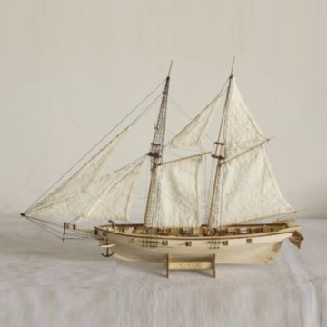 1:100 Scale Handmade Wooden Wood Sailboat Ship Kits Wooden Ships Model Assembly Toy Birthday Gift Souvenirs Toy