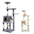 Domestic Delivery Big Cat Tree Tower Condo Furniture Scratch Post Cat Jumping Toy with Ladder for Kittens Pet House Play