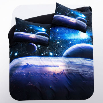 Space star 3d Galaxy Duvet Cover Set Single double Twin/Queen 2pcs/3pcs bedding sets Universe Outer Space Themed Bed Linen