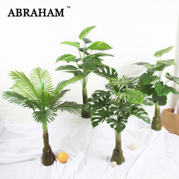 85cm Large Artificial Plants Tropical Tree Fake Monstera Leaves Plastic Palm Tree Real Touch Turtle Leaf Home Wedding Decoration