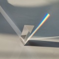 Rainbow Prism Optical Glass Color Prisms 30x30x50mm Experiment Triangle Colorful Light Shooting Spectrum Prisms No Box