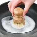 Bamboo Pot Brush Kitchen Pan Dish Bowl Washing Cleaning Brush Household Cleaning Tools Dish Brush Kitchen Supplies
