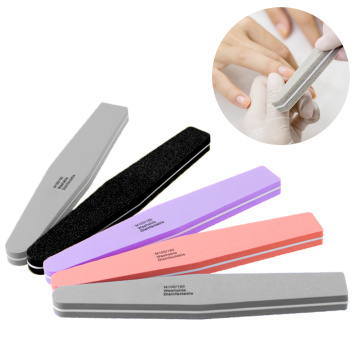 10pcs/lot Double Side Nail files buffer 100/180 Trimmer Buffer lime a ongle Nail Art Tools Washable Buffing Sanding File Sponge