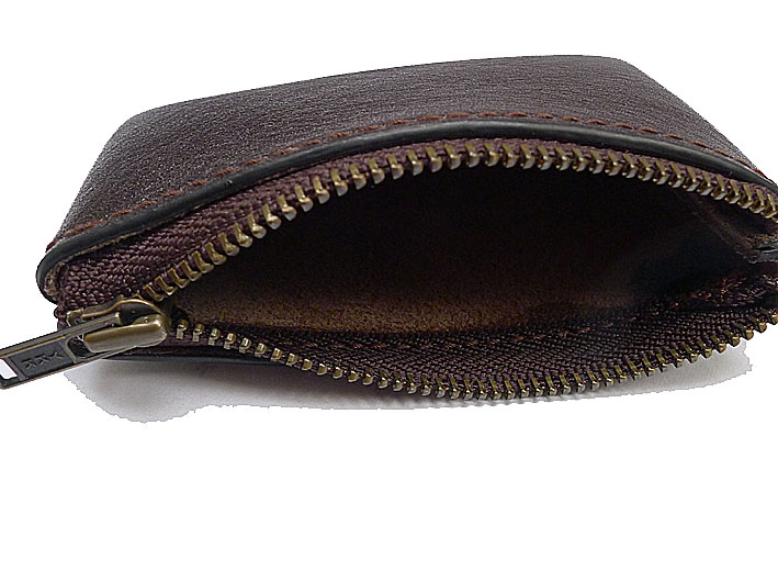 Blongk Zippered Waist Pack Leather Belt Bag Small Credit Card Holder Mini Wallet Coin Purse Pouch Men Women L1006SD