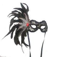 Hot Sale Costume Feather Mask with Lace