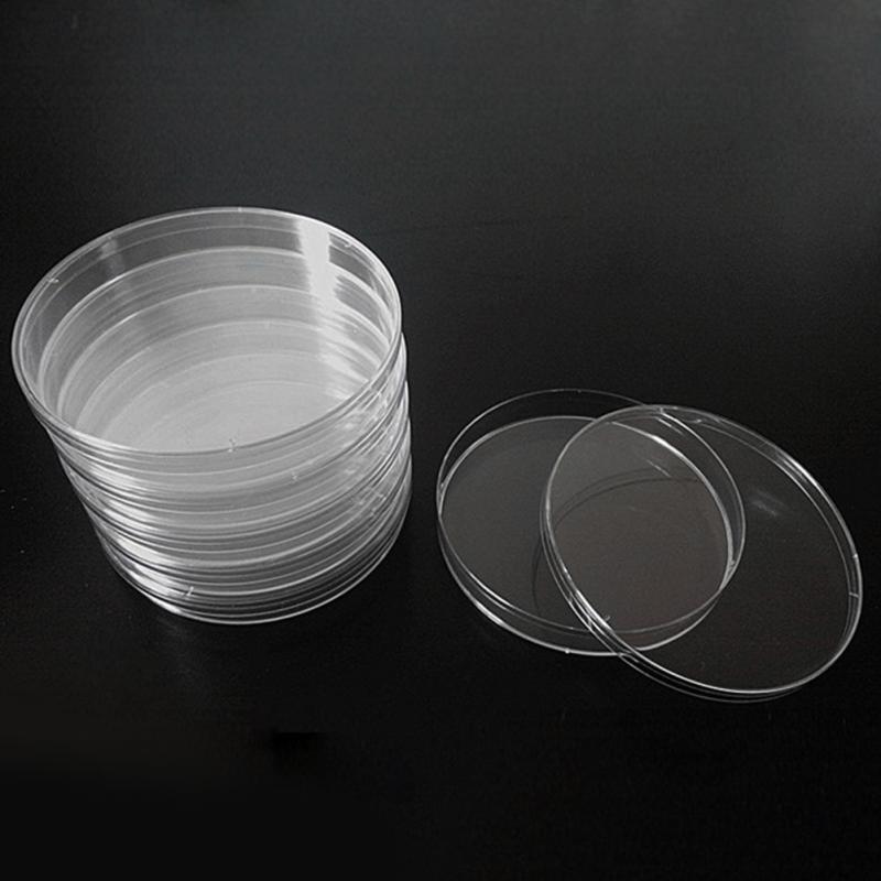 10pcs 55mm Disposable Plastic Petri Dishes Affordable For Cell Clear Sterile Chemical Instrument Teaching Tool Drop Shipping @