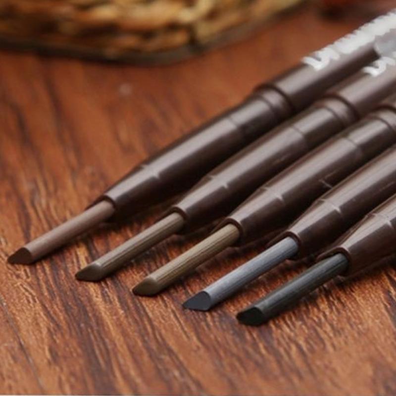 NEW 2020 Newest Female Beauty Eye Products 2 In1 Waterproof Eye Brow Eyeliner Pencil With Brush Makeup Cosmetic Tool