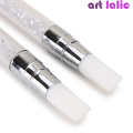 1 Pc Dual-ended Nail Art Silicone Sculpture Pen 3D Carving DIY Glitter Powder Liquid Manicure Dotting Brush Nail Tips Tool