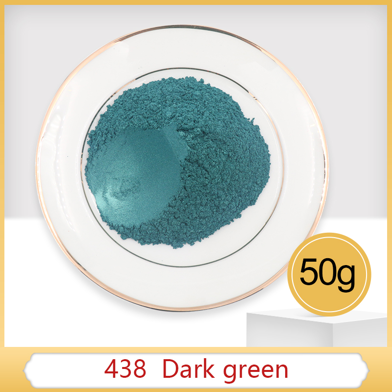 #438 Dark Green Pearl Powder Pigment Acrylic Paint in Craft Art Automotive Painting Soap Dye Coloran