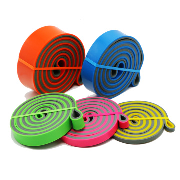 New Double Layer Resistance Band 2080mm Exercise Elastic Bands Rubber Loop Strength Pilates Fitness Equipment Training Expander