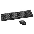 Quiet Wireless Keyboard Mouse Combo 2.4GHz Cordless Cute Round Key Set Smart Power-Saving Whisper For Laptop, Computer And Mac