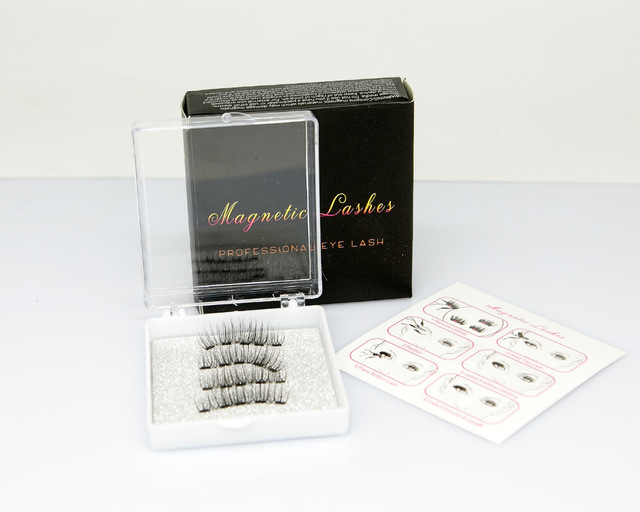 LEKOFO 8D 2 Pairs Magnetic Eyelashes 5 Magne Set Mink Eyelashes Thick faux cils magnetique Natural False Lashes+Tweezers