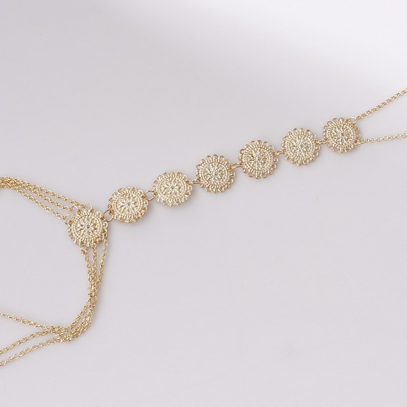 Sexy Women Alloy Tassel Body Chain Carving Flower Cross Bikini Beach Harness Necklace Jewelry XIN-Shipping