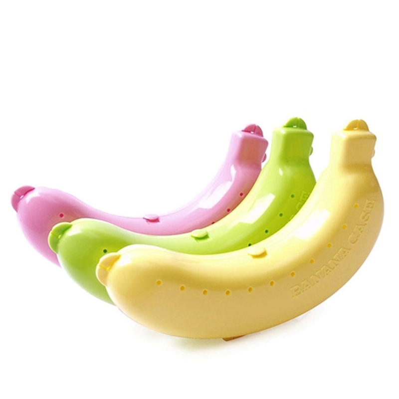 Creative Qualified Cute Fruit Banana Protector Box Holder Case Lunch Container Storage Box Fruit Banana Protect Case