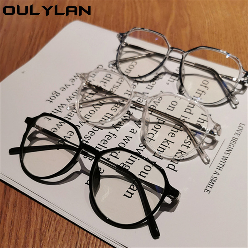 Oulylan Irregular Myopia Prescription Glasses Women Men Finished Short-sighted Eyewear -1 -1.5 -2 -2.5 -3 -3.5 -4 -5 -5.5 -6