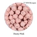 17MM Hex Dusty pink