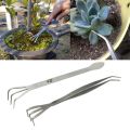 Multifunctional Stainless Steel Gardening Rake Bonsai Root Loosen Soil Spatula Dropshipping