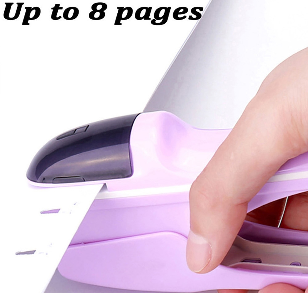 Non-staple Stapler Stapling Machine Mini Cute Book Stapleless Stapler Paper Stapling Stapler Free Staple Needleless Stapler