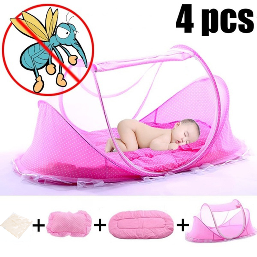 Baby Crib Netting Portable Foldable Baby Bed Mosquito Net Polyester Newborn Sleep Bed Travel Bed Netting Play Tent Children