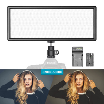 Neewer Super Slim Bi-color Dimmable LED Video Light LCD Display High Power LED Panel for Camera Photo Studio Video Photography