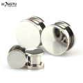 HONGTU 2PC Mirror Ear Gauges Stainless Steel Ear Tunnels Plugs Piercing Jewelry Ear Stretchers Expander Plugs and Tunnels 6-16mm