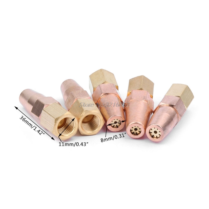 5 Pcs H01-6 Propane Gas Welding Nozzle Oxygen Gas Contact Tips Holder Gas Nozzle Whosale&Dropship