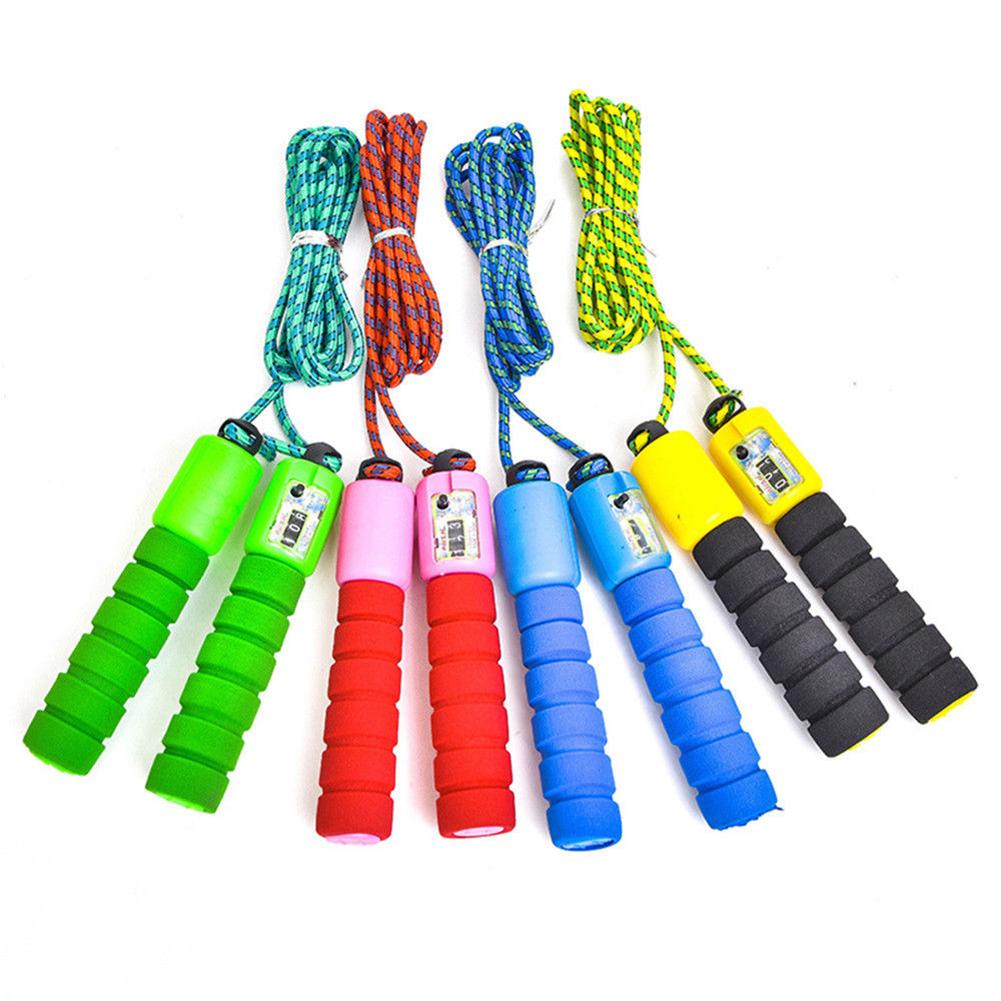 Jump Ropes with Counter Sports Fitness Adjustable Fast Speed Counting Jump Skip Rope Skipping Wire