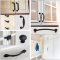 Black Handles for Furniture Cabinet Knobs and Kitchen Handles Drawer Knobs Cabinet Pulls Cupboard Handles Knobs aluminium alloy