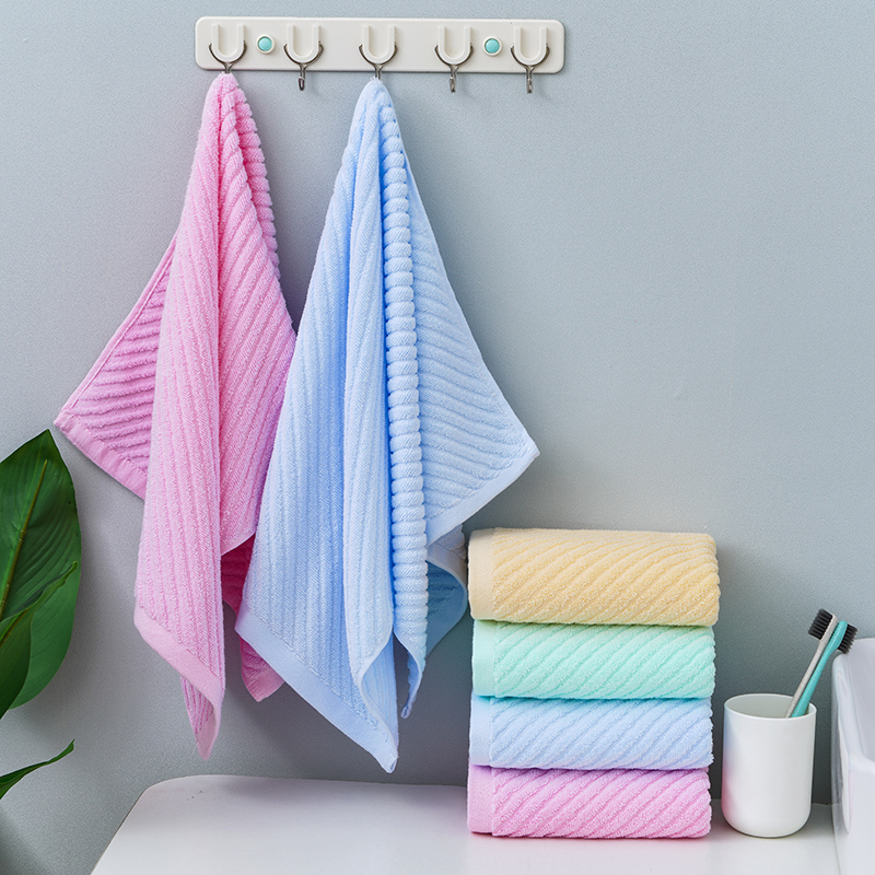 Beroyal Brand 1PC 100% Cotton Hand Towels for Adults Stripe Hand Towel Face Care Magic Bathroom Sport Waffle Towel 33x72cm
