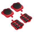 5Pcs Furniture Mover Tool Set Heavy Stuffs Transport Lifter Wheeled Mover Roller with Wheel Bar Professional Moving Hand Device