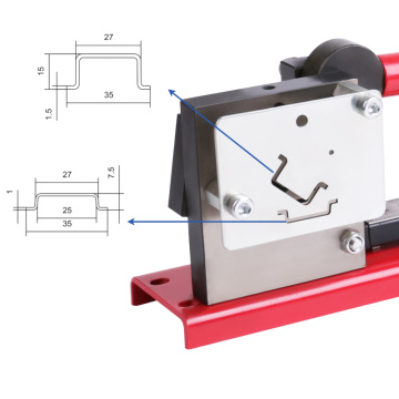 multifuntional din rail cutter cutting 2 kinds of din rail, R210EB easy cut with measure gauge