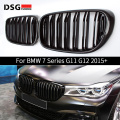 Carbon Fiber + ABS Materials Racing Grill for BMW 7 Series G11 G12 2015-Present Kidney Front Bumper Grille