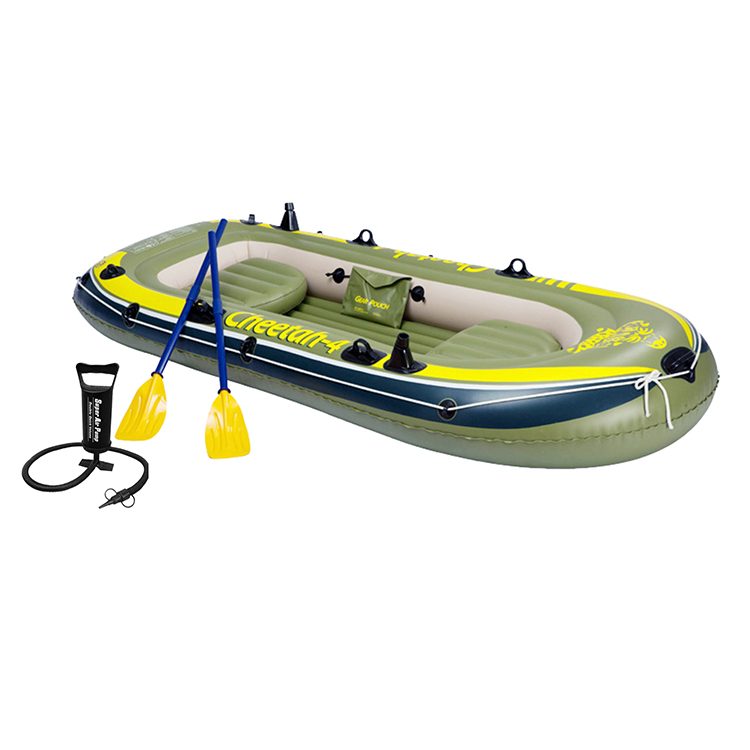 Inflatable rowing boat for 3-people in the pool