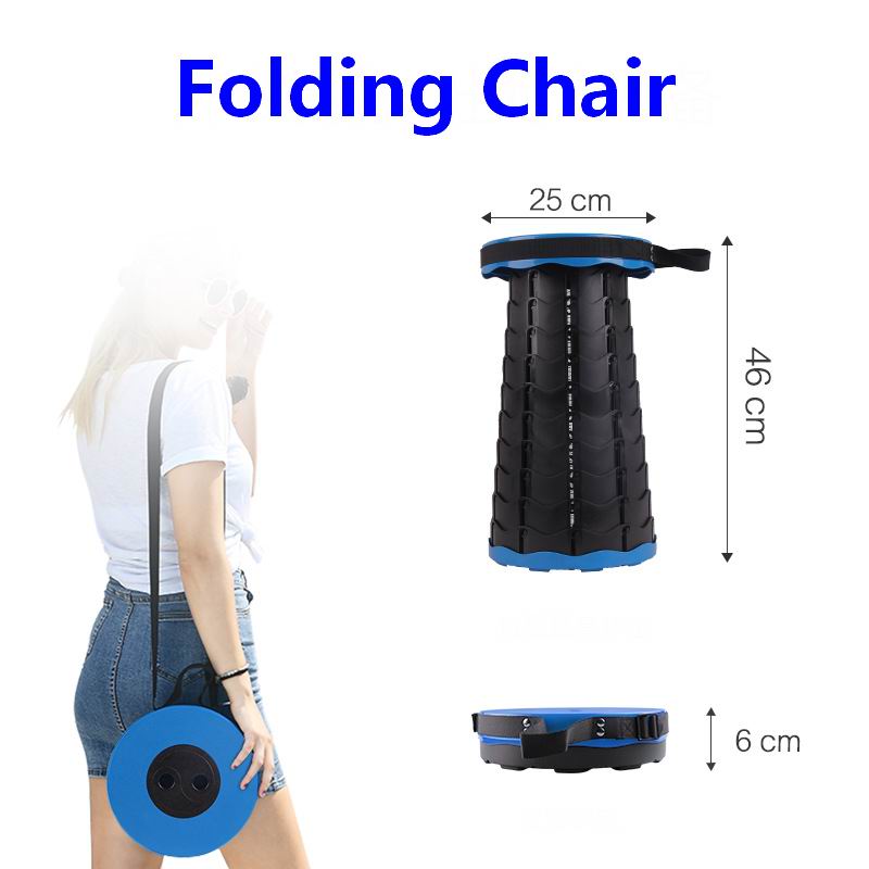 Folding Chair Outdoor Portable Stool Folding Chairs Camping Stools Convenient Fishing Chair Fold Zengkun
