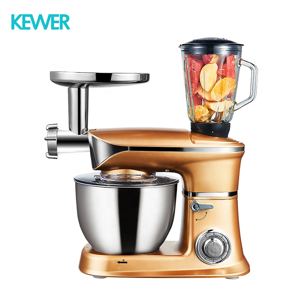 6.5L Food Mixer Kitchen Home Multifunction Fully Automatic Electric Cake Stand Mixer Dough Kneading Machine Juicer Meat Grinder