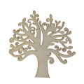 10pcs Blank Wooden Tree Embellishments for DIY Crafts DIY Festival Party Crafts Tree Shaped Wood Craft