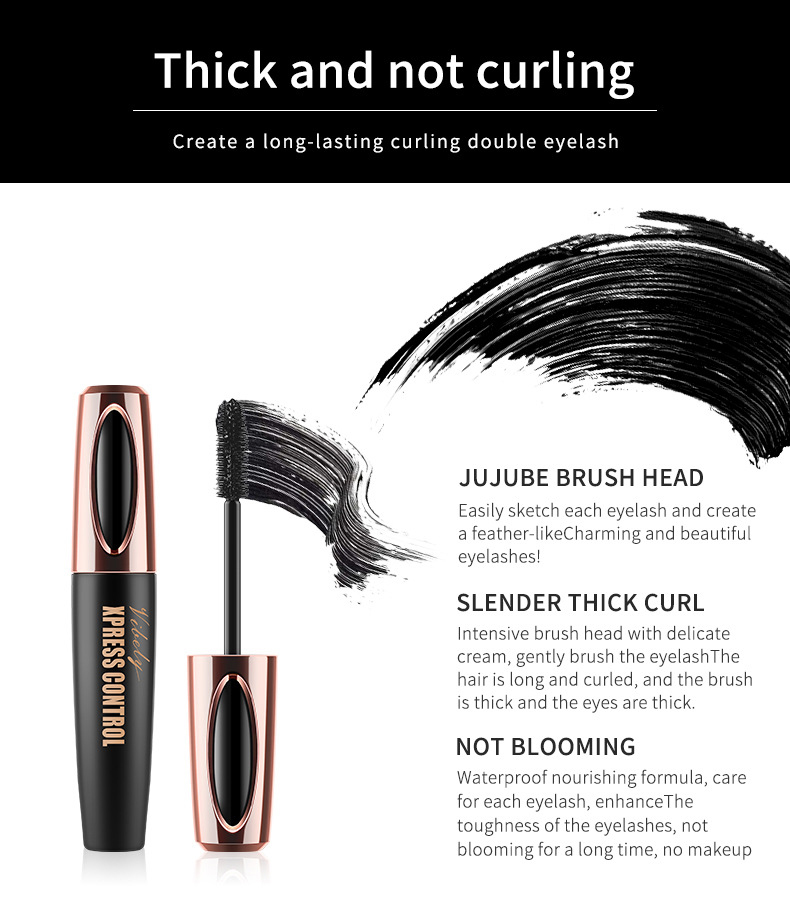 Waterproof 4D Makeup Eyelash Mascara natural Silk Lash Extension Fiber Mascara Lengthening Curling Eye lash maquiagem TSLM1
