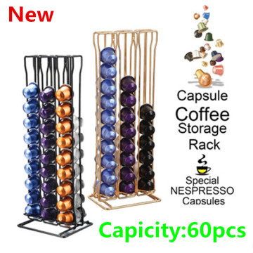 2020 New Color Coffee Capsule Holder Tower Stand For 60 Nespresso Capsules Storage soporte capsulas nespresso Coffee Pod Holder