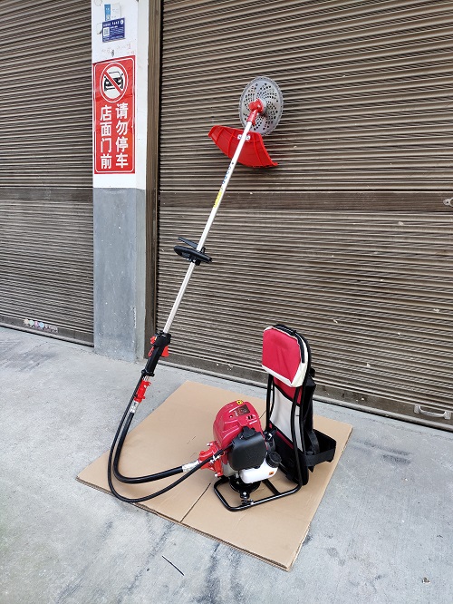 New Model 35.8CC , China 4-stroke Engine Back Pack Brush Cutter,Grass Trimmer,Whipper Sniper with Big Metal Frame