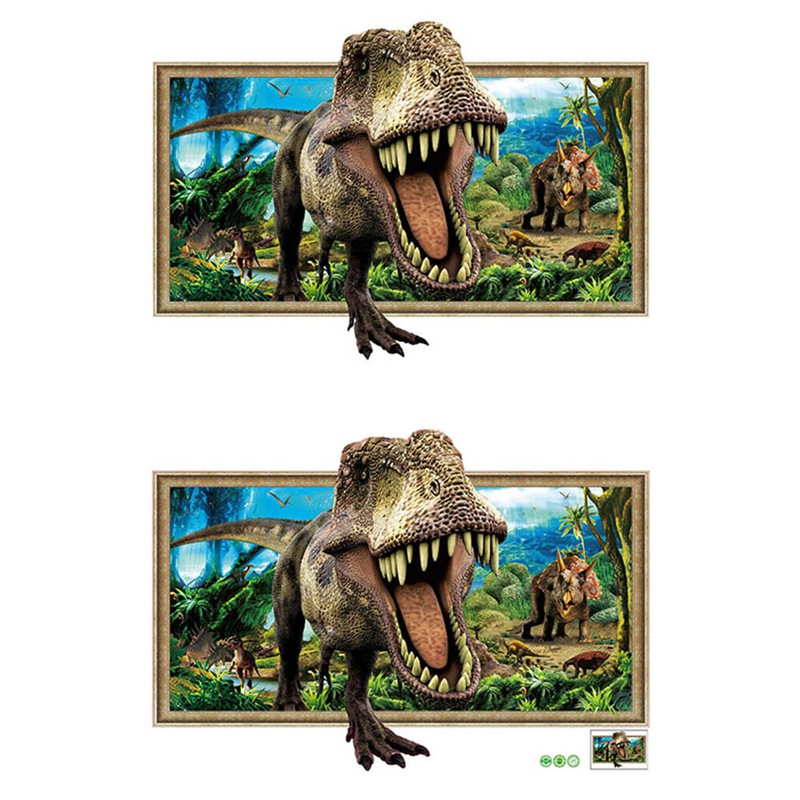 Products Cool 3D Dinosaur Floor Wall Sticker Removable Vinyl Art Home Decal DIY For Gift Accessories Home