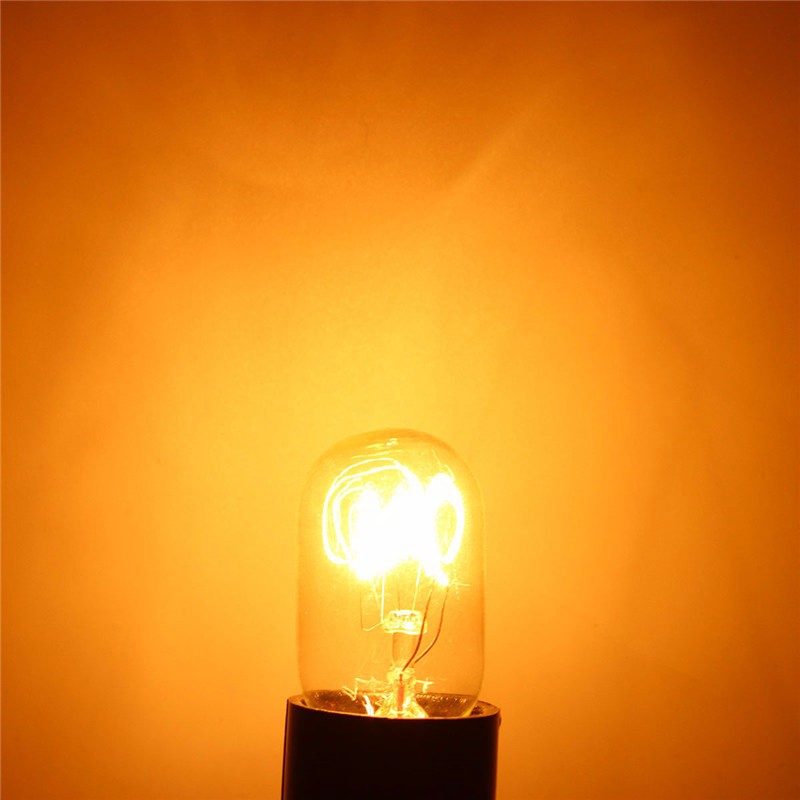 3 Pieces AC 220-230V Edison Bulb E14 15W Refrigerator Fridge Light Bulb Tungsten Filament Lamp Bulbs Warm White Ligthing