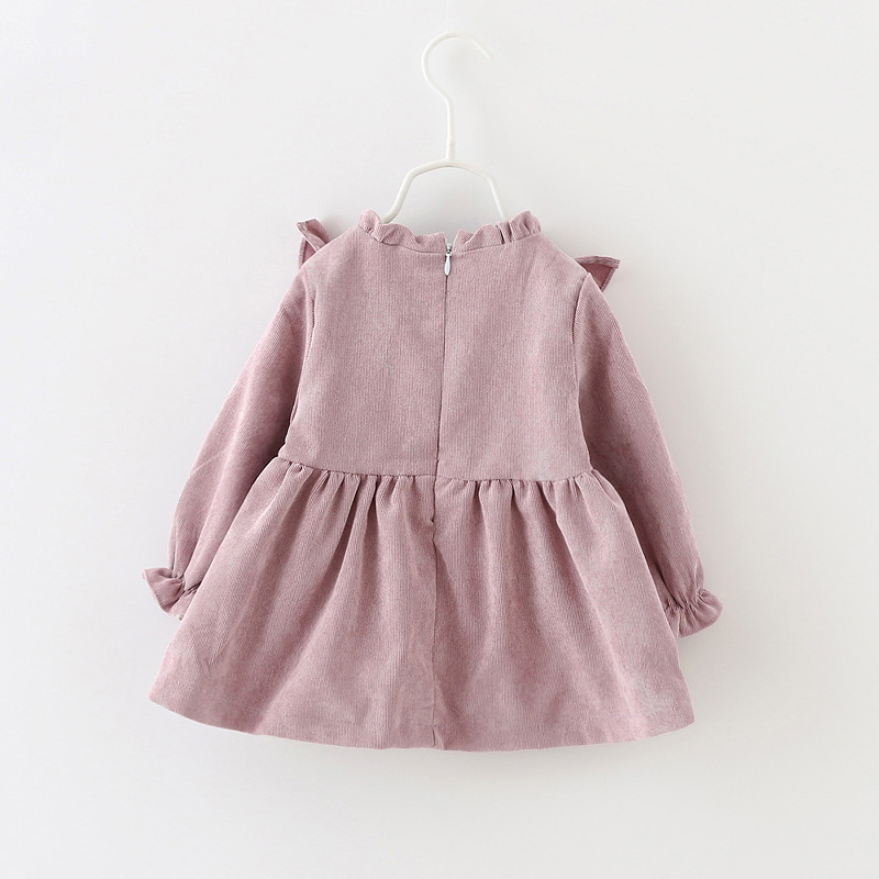 LZH Korean Autumn Long Sleeve Baby Dress Cotton Infant Dress Kids Party Dresses For Baby Girls Dresses Newborn Clothes 0-3 Years