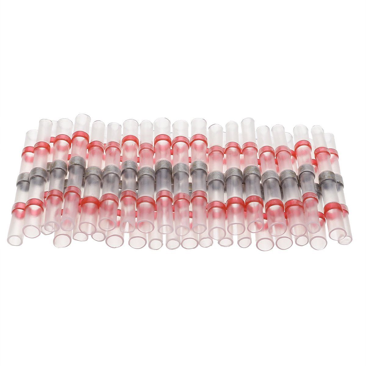 25/50PCS Heat Shrink Soldering Sleeve Terminals Insulated Waterproof Butt Wire Connectors Electrical Wire Soldered Terminals