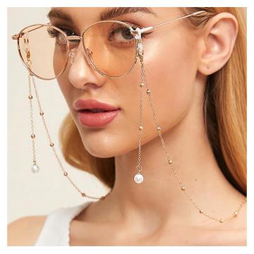 Fashion Metal Eyeglass Chains Women's Sunglasses Holder Necklace Reading Glasses Non-slip Lanyard Gold Plated Eyewear Accessory