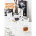 Europe Style Crystal Glass Retro Carved Luxury Goblet Diamond Wine Cups Champagne Glasses Bar Party Hotel Home Drinking Ware