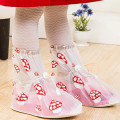 SAGACE Shoe Covers Children's Waterproof Shoe Cover Rainproof Shoe Cover Rain Gear White Mushroom Pattern Kids Rain Shoe Cover