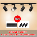 Whole Set COB Led Track Light Track Rails 12W 20W 30W 40W Led Spot Light Rail Light Lamp for Home Clothing Store Track Lighting