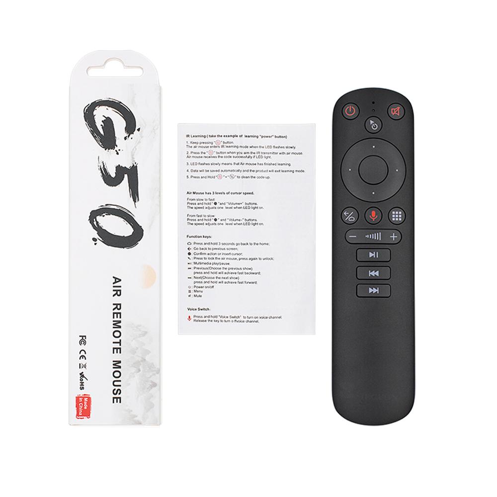 G50S Wireless Fly Air Mouse Gyroscope 2.4G Smart Voice Remote Control G50 for X96 mini H96 MAX X3 PRO Android TV Box vs G20S G30